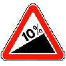 Steep hill downwards
